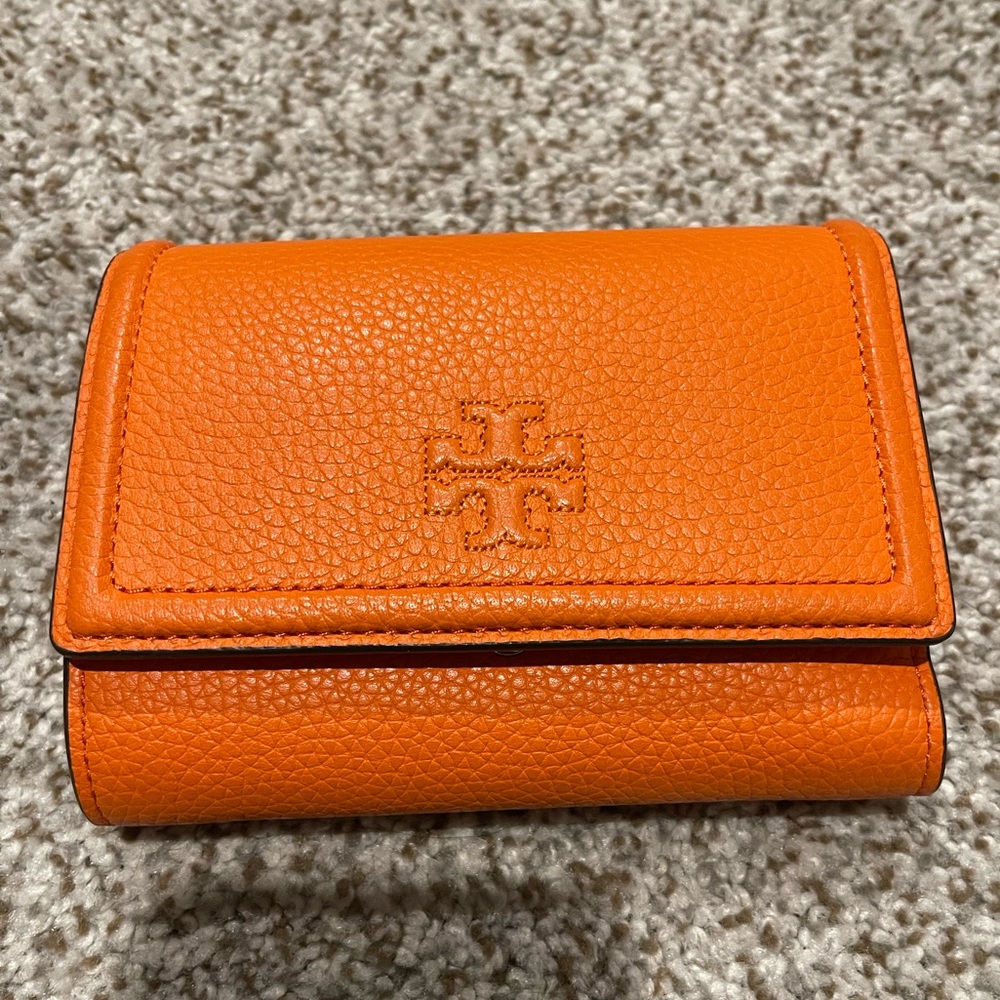 TORY BURCH leather flap wallet, THEA collection